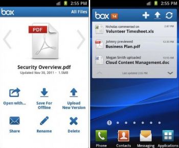 Box para Android ahora nos permite subir archivos desde cualquier app