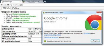 Chrome 18 tendrá aceleración de gráficos por hardware