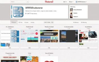 Pinterest lanza una nueva página de perfil
