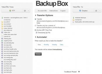 Backup Box, mueve tus archivos desde y hacia Dropbox, Box, SugarSync, Amazon S3 y otros