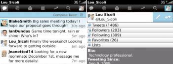 Twitter actualiza su versión para BlackBerry y le añade integración con BB Messenger