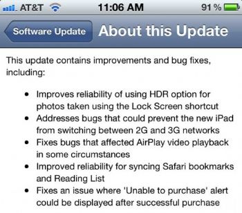 Apple lanza la actualización a iOS 5.1.1