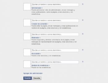 Las páginas de Facebook tendrán niveles de administradores