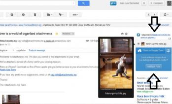 Complemento de Chome que copia los Adjuntos de Gmail a la Nube