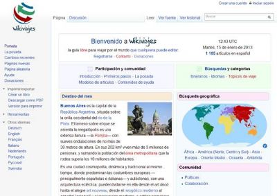 Wikipedia cumple 12 años y lo festeja lanzando WikiViajes