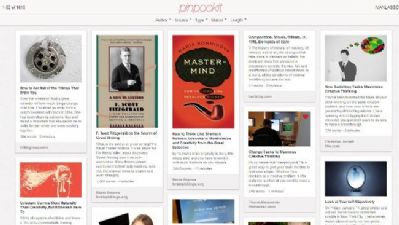 Pinpockit, un cliente web de Pocket al estilo Pinterest con interesantes opciones de filtrado