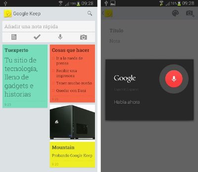 Google lanza Google Keep, la alternativa a Evernote para tomar notas