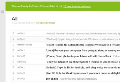 Feedly se actualiza con 10 nuevas características