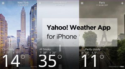 Yahoo y su potente App Metereologica