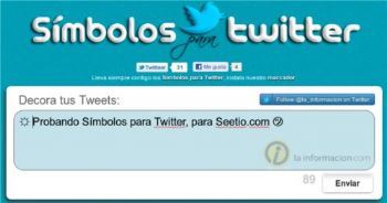 Símbolos para Twitter. Decora tu timeline de forma sencilla