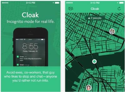 Cloak, una aplicación para evitar encontrarte con tus amigos