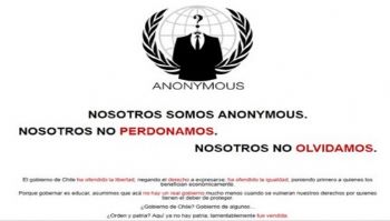 Anonymous atacó web del club carabineros de Chile