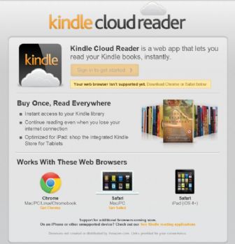 Amazon sube a la nube su aplicación Kindle Reader Cloud 