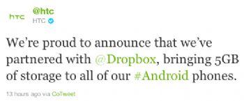 Dropbox regalará 5 GB extra a todos los poseedores de un HTC con Android