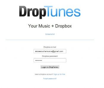 Escuchar música desde DropBox con DropTunes