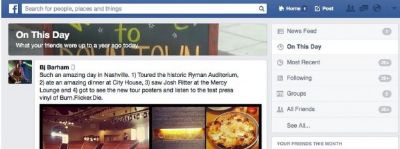 Facebook prepara función para recordar lo que hacían nuestros amigos hace un año