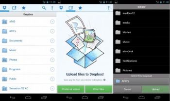 Dropbox para Android añade soporte para subir archivos por lotes