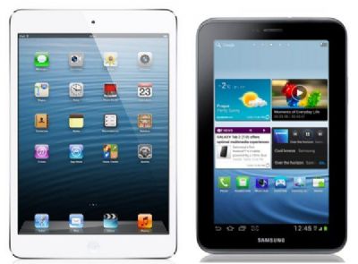 Comparativa, iPad mini vs Samsung Galaxy Tab 2 de 7 pulgadas