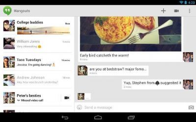 Hangouts, Google planta cara a WhatsApp y Line