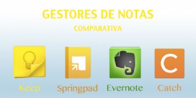 Comparativa entre Springpad, Keep, Evernote y Catch
