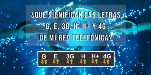 ¿Qué significan las letras G, E, 3G, H, H+ y 4G de mi red telefónica?