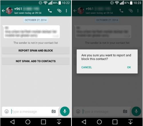 WhatsApp ya permite denunciar a tus contactos molestos y al SPAM