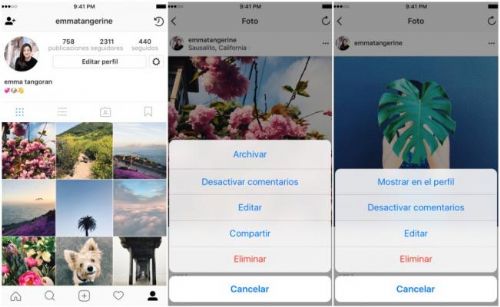 Instagram ahora permite ocultar o archivar fotos que publicaste
