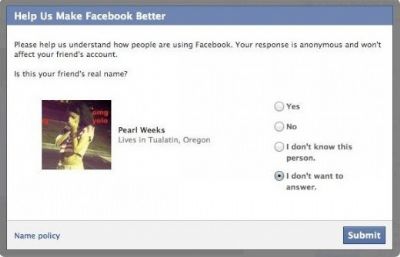 Facebook preguntará a tus amigos si tu nombre es real