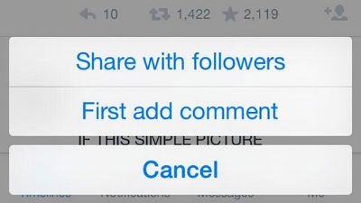 Twitter sigue haciendo cambios para parecerse más Facebook, ahora cambia el botón Retweet por Compartir