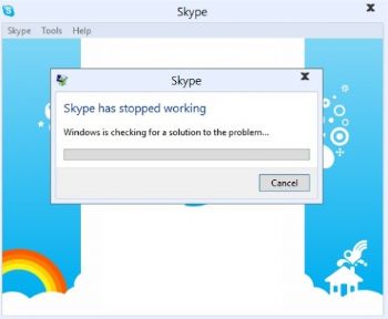 Actualización para resolver el problema para entrar en Skype