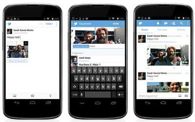 Actualización de Twitter para Android permite adjuntar hasta 4 fotos por tweet